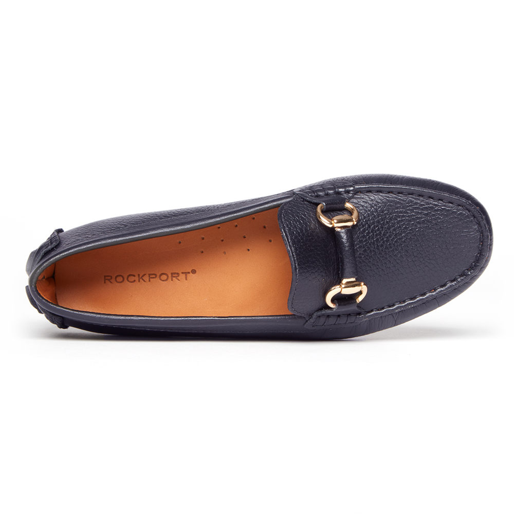 Rockport Loafers For Womens Navy - Bayview Bit Keeper - HE2431567